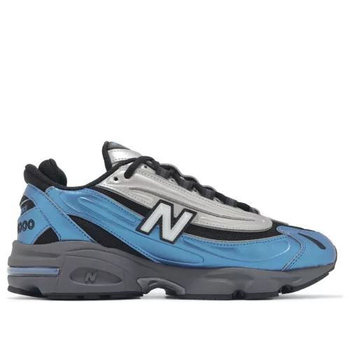 New Balance 1000 Metallic Blue alacsony szárú sneaker – termékfotó, oldalnézet