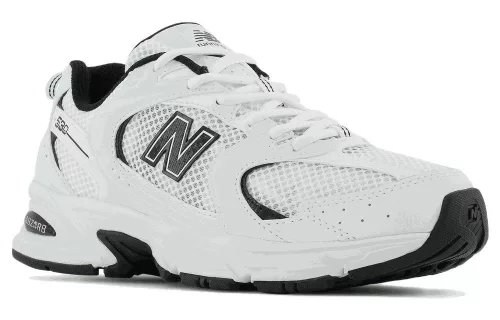 New Balance 530 White Black Details alacsony szárú sneaker – termékfotó, oldalnézet