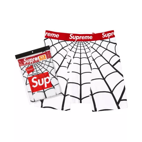 Supreme x Hanes Spider-Man Boxer Briefs (2 Pack) 'White' – termékfotó, oldalnézet