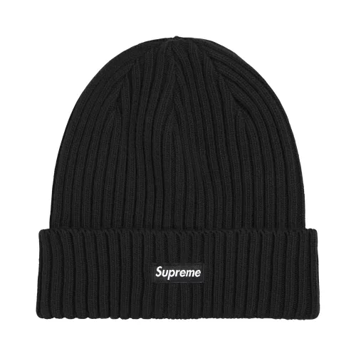 Supreme Overdyed Beanie 'Black' – termékfotó, oldalnézet