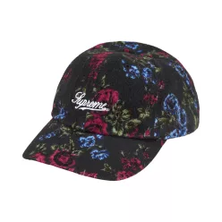 Supreme Floral Flannel 6-Panel 'Black' – termékfotó, oldalnézet