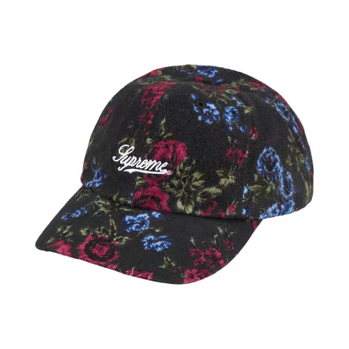 Supreme Floral Flannel 6-Panel 'Black' – termékfotó, oldalnézet