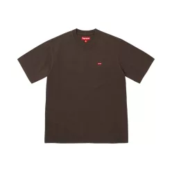 Supreme Small Box Tee 'Dark Brown' – termékfotó, oldalnézet