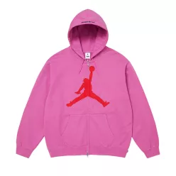 Supreme x Jordan Zip Up Hooded Sweatshirt 'Pink' – termékfotó, oldalnézet