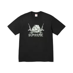 Supreme Origami Tee 'Black' – termékfotó, oldalnézet