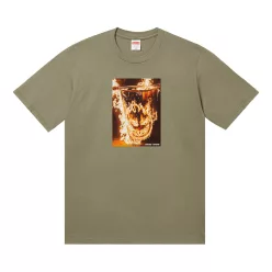 Supreme x Spitfire Flag Tee 'Light Olive' – termékfotó, oldalnézet