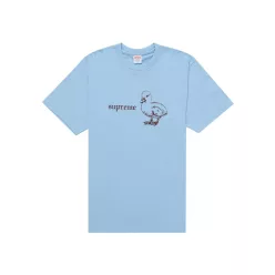 Supreme Duck Tee Powder Blue – termékfotó, oldalnézet