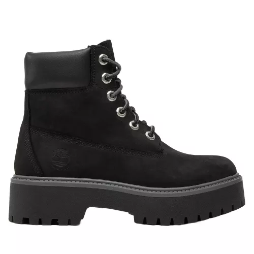 Timberland Stone Street 6IN WP Black (Women's) magas szárú sneaker – termékfotó, oldalnézet