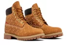 Supreme x Timberland 6 Inch Premium Waterproof Boot Embossed Diamond Plate Wheat férfi magas szárú bakancs búza utcai sneaker