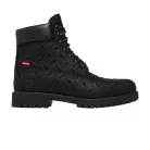 Supreme x Timberland 6 Inch Premium Waterproof Boot Embossed Diamond Plate Black férfi magas szárú bakancs fekete utcai sneaker