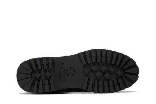 Supreme x Timberland 6 Inch Premium Waterproof Boot Embossed Diamond Plate Black férfi magas szárú bakancs fekete utcai sneaker