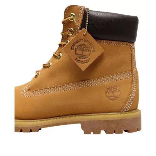 Timberland 6 Inch Lace Up Premium WP Boot 'Wheat' (Women's) magas szárú sneaker – termékfotó, oldalnézet