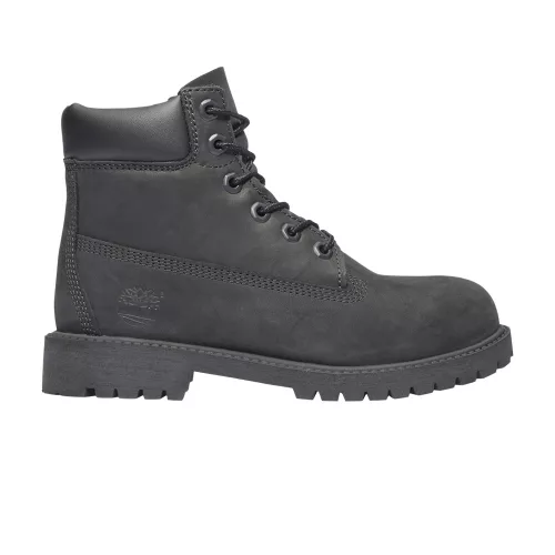 Timberland 6" Premium Waterproof Boot Black (GS) magas szárú sneaker – termékfotó, oldalnézet