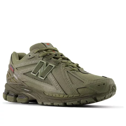 New Balance 1906R Primaloft Dark Olivine Silver Metallic alacsony szárú sneaker – termékfotó, oldalnézet