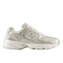 New Balance 530 Gold Metalic Linen alacsony szárú sneaker – termékfotó, oldalnézet
