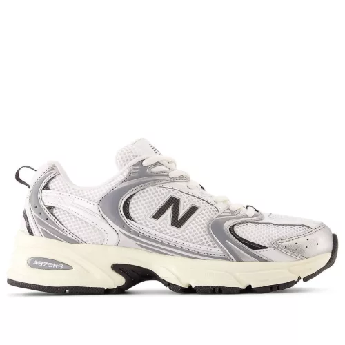 New Balance 530 Silver Metallic Black Cement alacsony szárú sneaker – termékfotó, oldalnézet