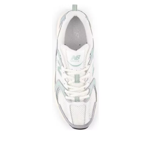 New Balance 530 Silver Metallic Mosaic Green alacsony szárú sneaker – termékfotó, oldalnézet