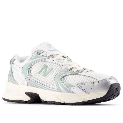 New Balance 530 Silver Metallic Mosaic Green alacsony szárú sneaker – termékfotó, oldalnézet