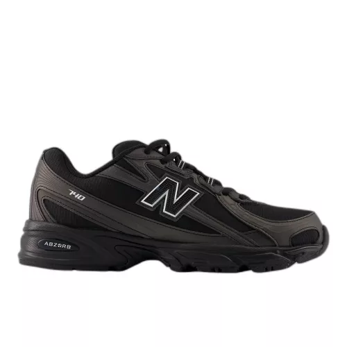 New Balance 740 Black Grey alacsony szárú sneaker – termékfotó, oldalnézet