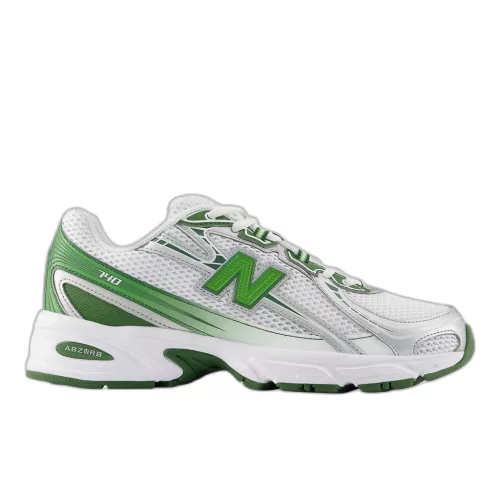 New Balance 740 White Alpine Green alacsony szárú sneaker – termékfotó, oldalnézet