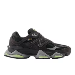 New Balance 9060 Black Cement Dry Lime alacsony szárú sneaker – termékfotó, oldalnézet