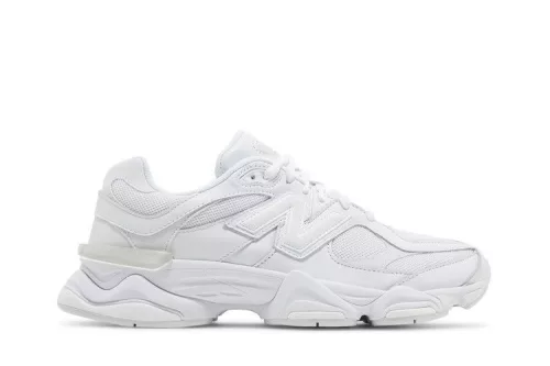 New Balance 9060 Triple White férfi alacsony szárú utcai sneaker fehér