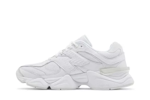 New Balance 9060 Triple White férfi alacsony szárú utcai sneaker fehér