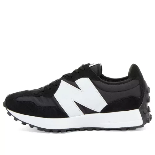 Wmns New Balance 327 'Black White' alacsony szárú sneaker – termékfotó, oldalnézet