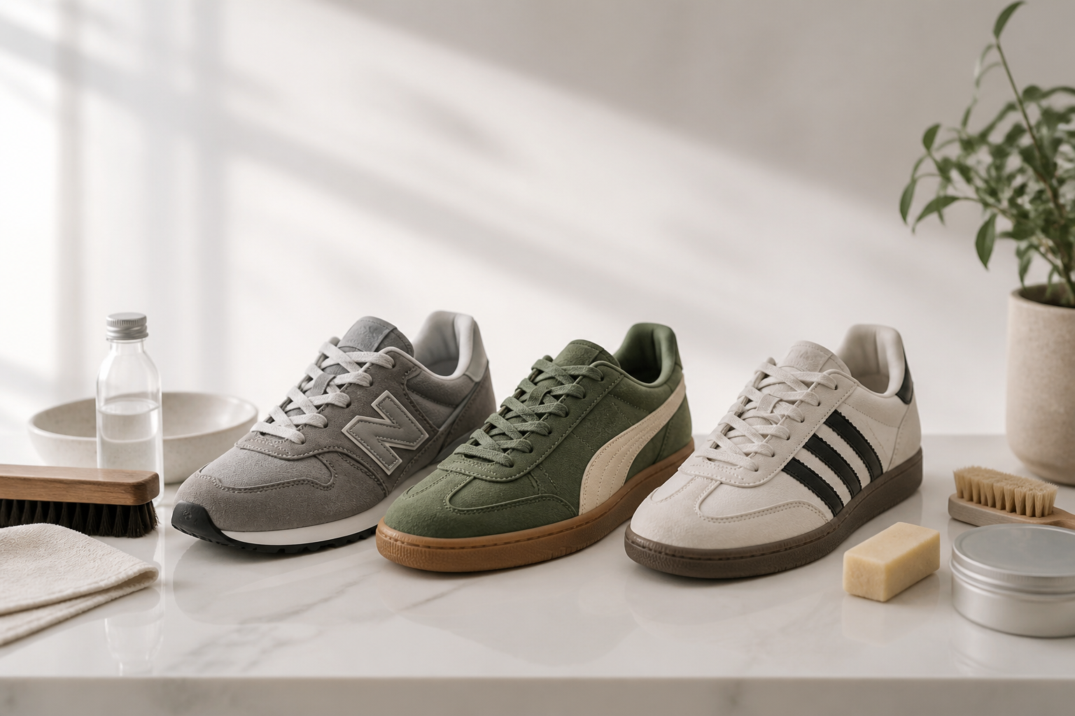 Hogyan tisztítsd és védd a velúr sportcipőt? Útmutató New Balance, Puma és Adidas modellekhez